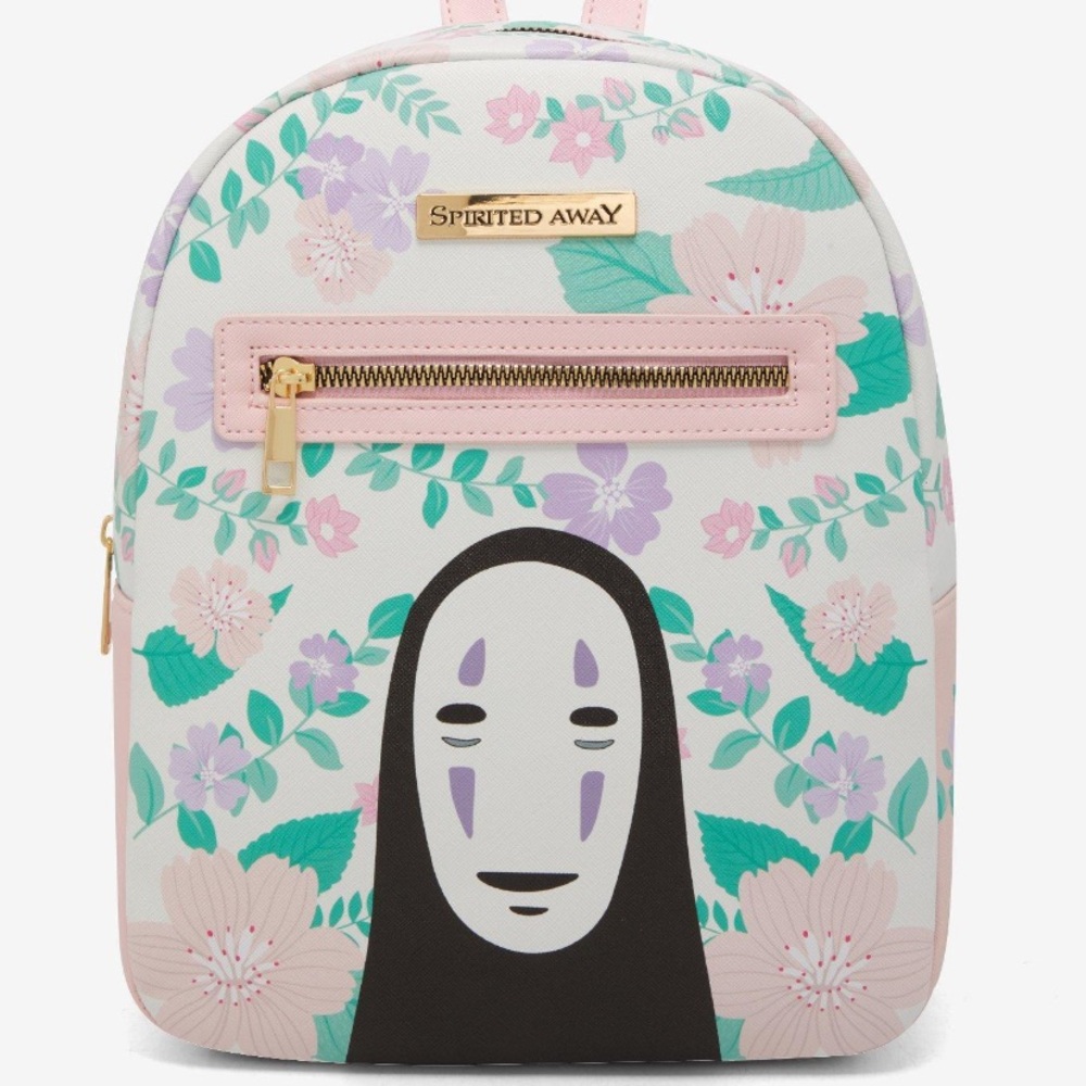 Studio Ghibli Spirited Away No-Face Floral Mini Backpack Hot‎ Topic Bioworld